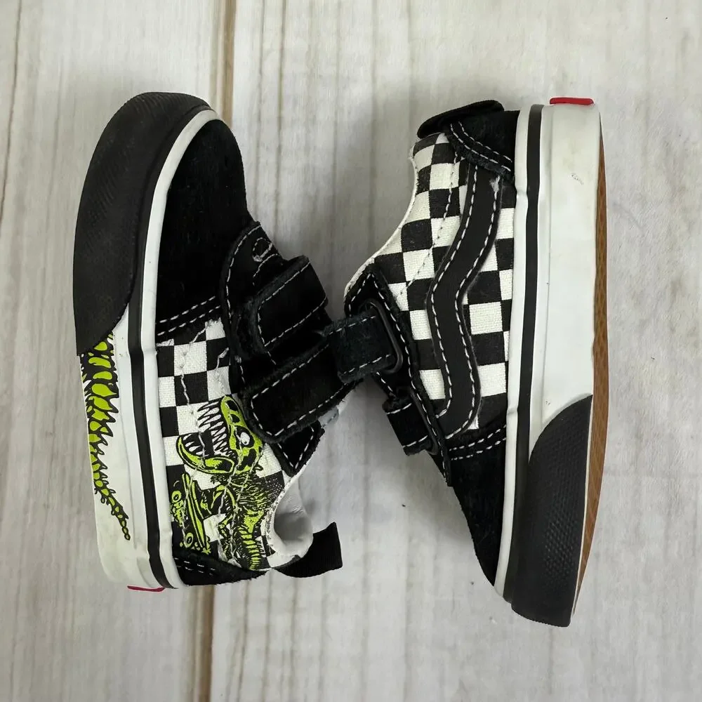 Vans Old Skool Toddler Ward V Dinosaur Sneakers‎ 4C